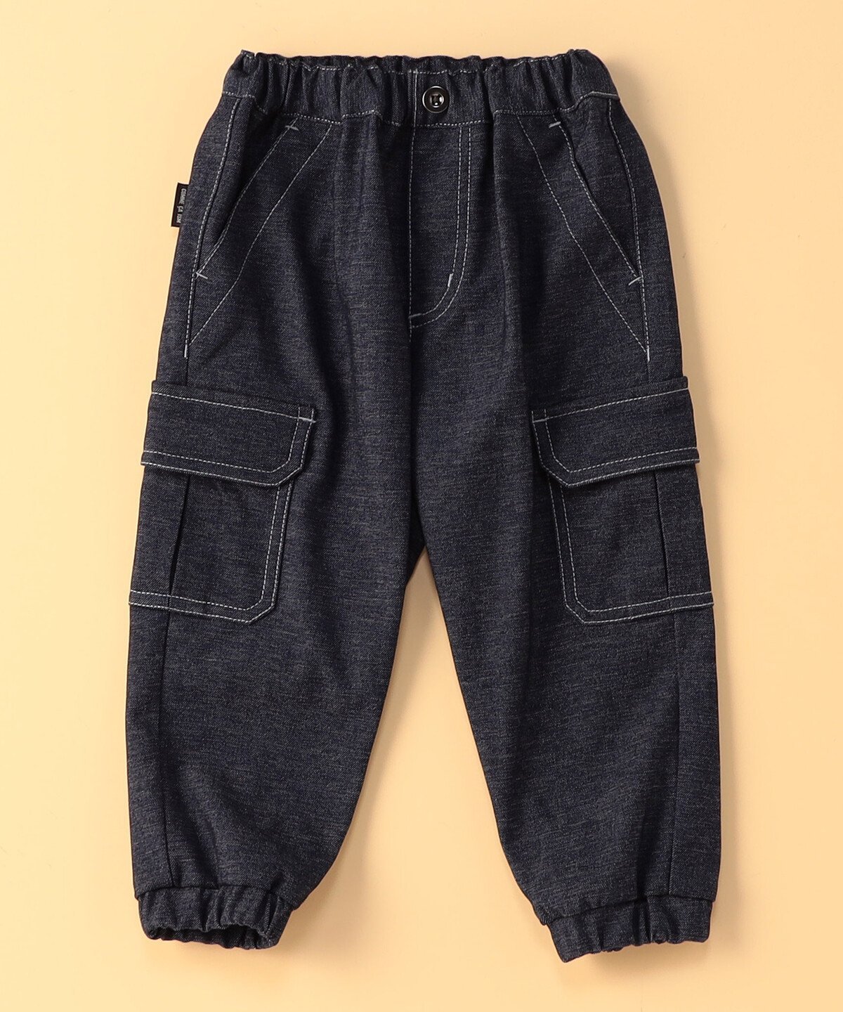 COMME CA ISM デニムライクストレッチ ジョガーパンツ(ベビーサイズ) コムサイズム マタニティウェア・ベビー用品 その他のベビーグッズ ネイビー