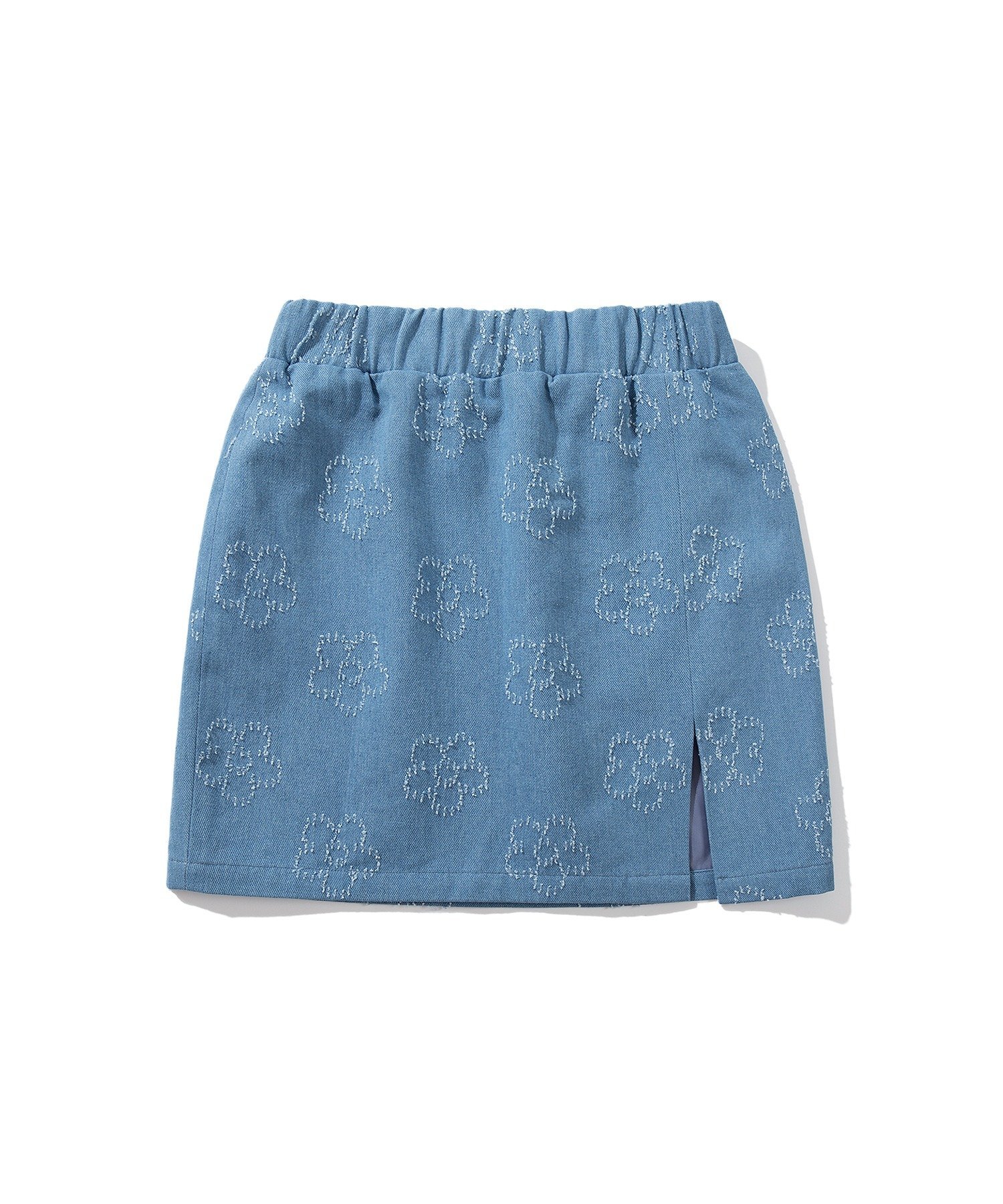 HOOK HOOK for girls 花模様ジャケードデニムミニタイトスカート セットアップ可能 アイモハ トップス カットソー・Tシャツ ブルー