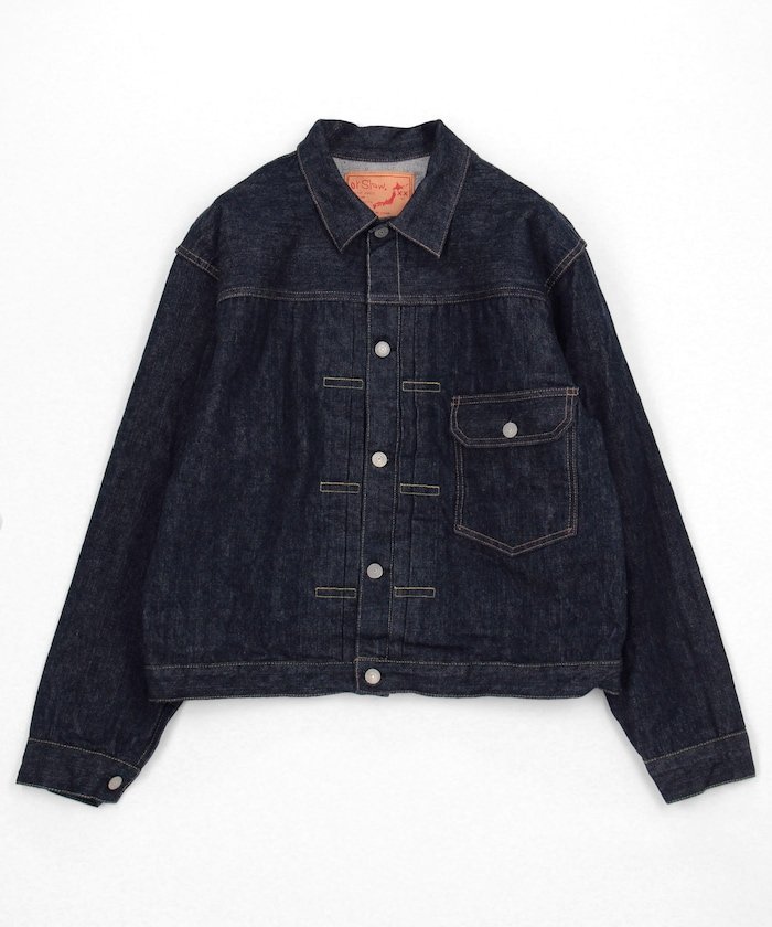 orSlow 6011 TYPE1 PLEATED FRONT DENIM BLOUSE フリークスストア ジャケット・アウター ブルゾン・ジャンパー ネイビー