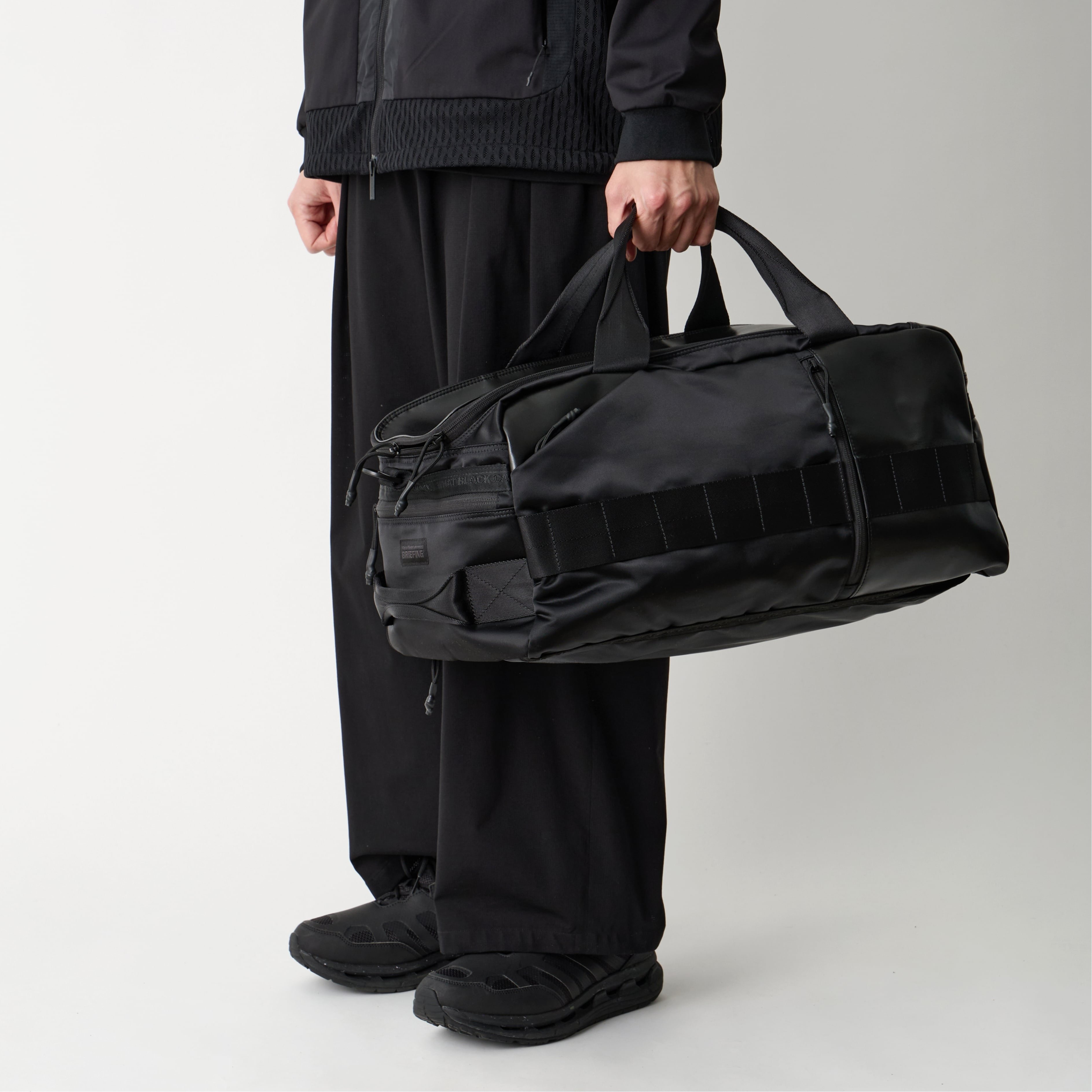 BLK BLK/(M)WM × BRIEFING 3WAY DUFFLE ホワイトマウンテニアリング バッグ ボストンバッグ ブラック