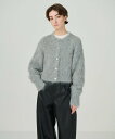 【SALE/50%OFF】GRACE CONTINENTAL アルパカニットカーディガン グレースコンチネンタル トップス カーディガン ブラック グレー【送料...