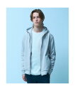 5351POUR LES HOMMES 【セットアップ対応】ストレッチ スウェード ジップ パーカー【予約】 ゴーサンゴーイチプールオム トップス パーカー・フーディー ネイビー ブラック【送料無料】