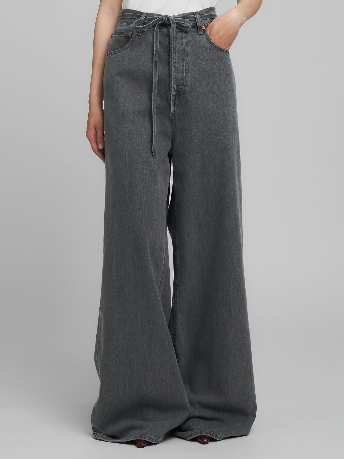 【SALE／40%OFF】REPLAY バギーフィットMARGOTTリサイクルブラックデニム リプレイ パンツ ジーンズ・デニムパンツ ブラック【送料無料】