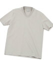 MEN'S BIGI シルケットスムースVネックTシャツ メンズ ビギ トップス カットソー・Tシャツ グレー ホワイト ブルー ブラック