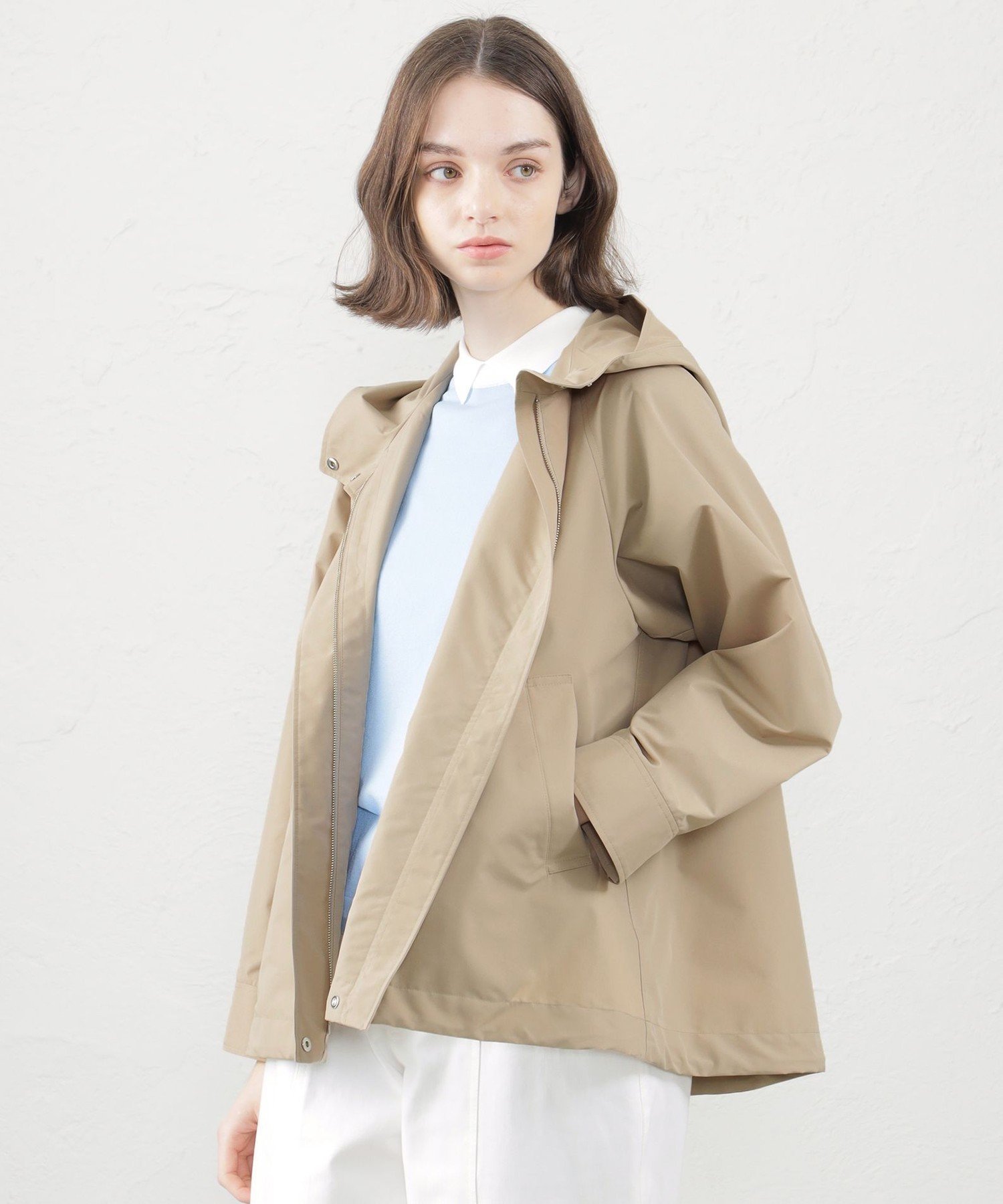 【SALE／18%OFF】MACKINTOSH PHILOSOPHY 【WEB&一部店舗限定】コットンレインクロスブルゾン マッキントッシュ フィロソフィー ジャケット・アウター ブルゾン・ジャンパー ベージュ ホワイト ネイビー【送料無料】のサムネイル