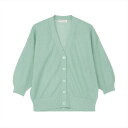 【SALE/60%OFF】BRICK HOUSE by Tokyo Shirts ニット シャイニーシア梨地Vネックカーディガン グリーン レディース BL05I100DE20V00-70 トーキョーシャツ トップス カーディガン グリーン