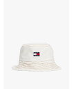 【SALE/30%OFF】TOMMY JEANS ヘリテージデニムバケットハット トミーヒルフィガー 帽子 ハット ホワイト【送料無料】