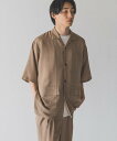 【SALE/20%OFF】LOWRYS FARM 【MEN】【SETUP可能】バスケットシャツジャケットSS ローリーズファーム トップス シャツ・ブラウス ブラウン グレー【送料無料】