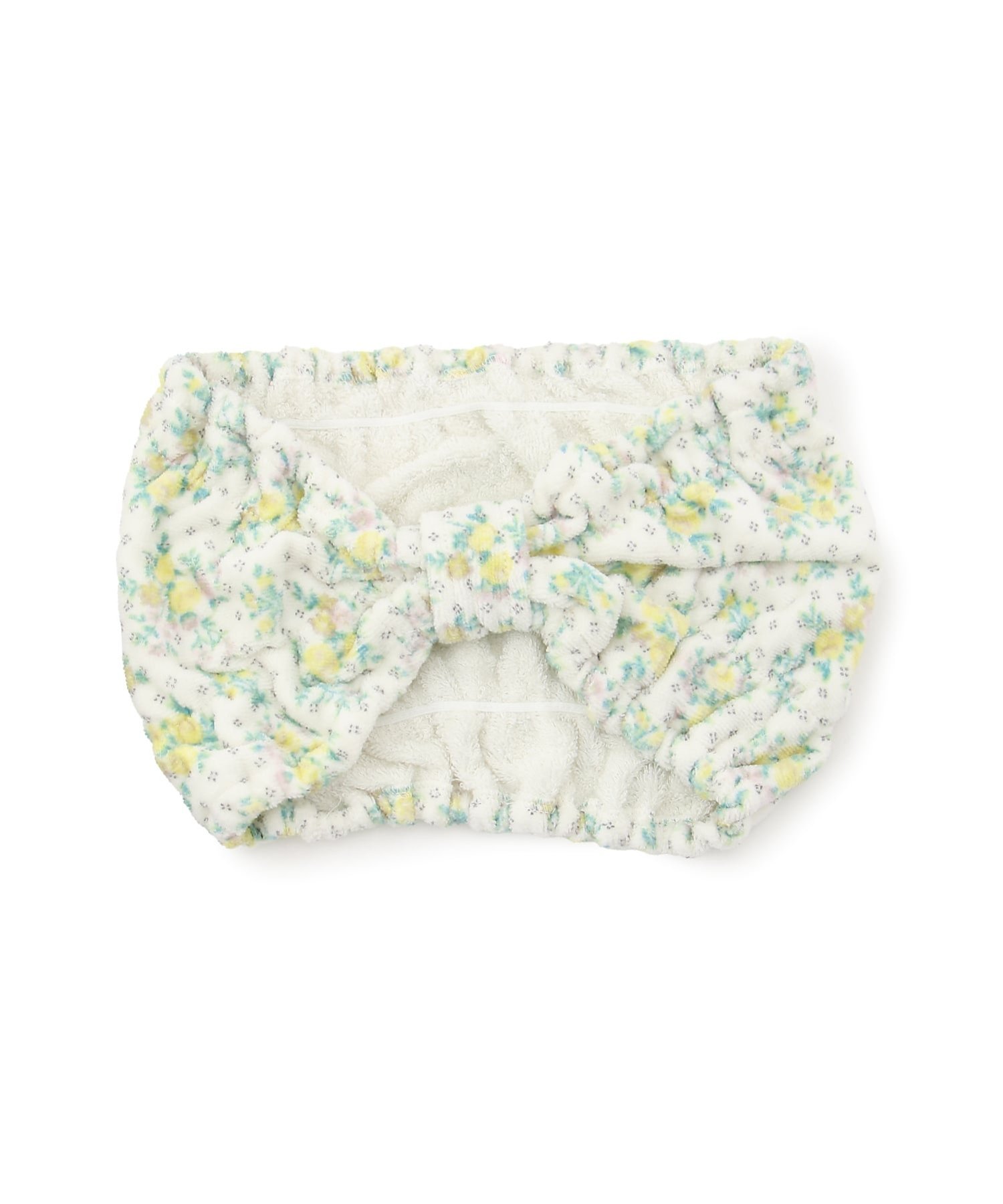 KID BLUE (W)タオルピンドットフラワー ヘアバンド キッドブルー ヘアアクセサリー カチューシャ・ヘア..