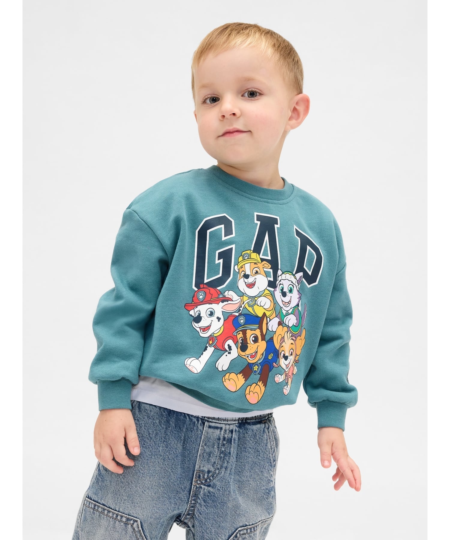 【SALE／40%OFF】GAP (K)パウ・パトロール GAPロゴ スウェットシャツ (幼児・ベビー) PAW PATROL ギャップ トップス スウェット・トレーナー ブルーのサムネイル