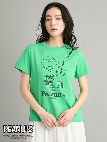 Mila Owen 【PEANUTS RECORDS】チャーリー・ブラウンTシャツ ミラオーウェン トップス ニット グリーン ホワイト ベージュ【送料無料】 stylife-15646530 Rakuten Fashion サンプル画像2