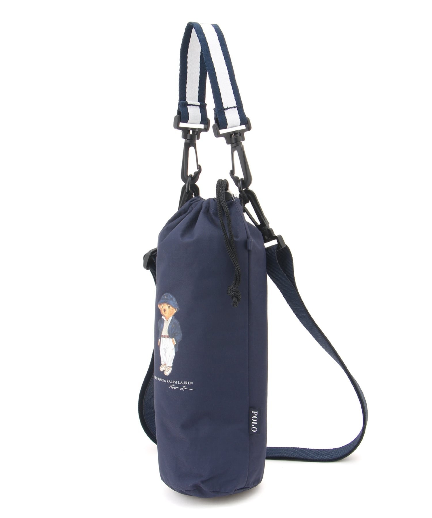 POLO RALPH LAUREN/(W)傘袋 ポロベア ショルダー ムーンバット 財布・ポーチ・ケース ポーチ ベージュ ネイビー
