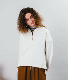 【SALE／61%OFF】SIPULI Organic Cotton Ratch pile Vネックスウェット シプリ トップス スウェット・トレーナー ホワイト【送料無料】