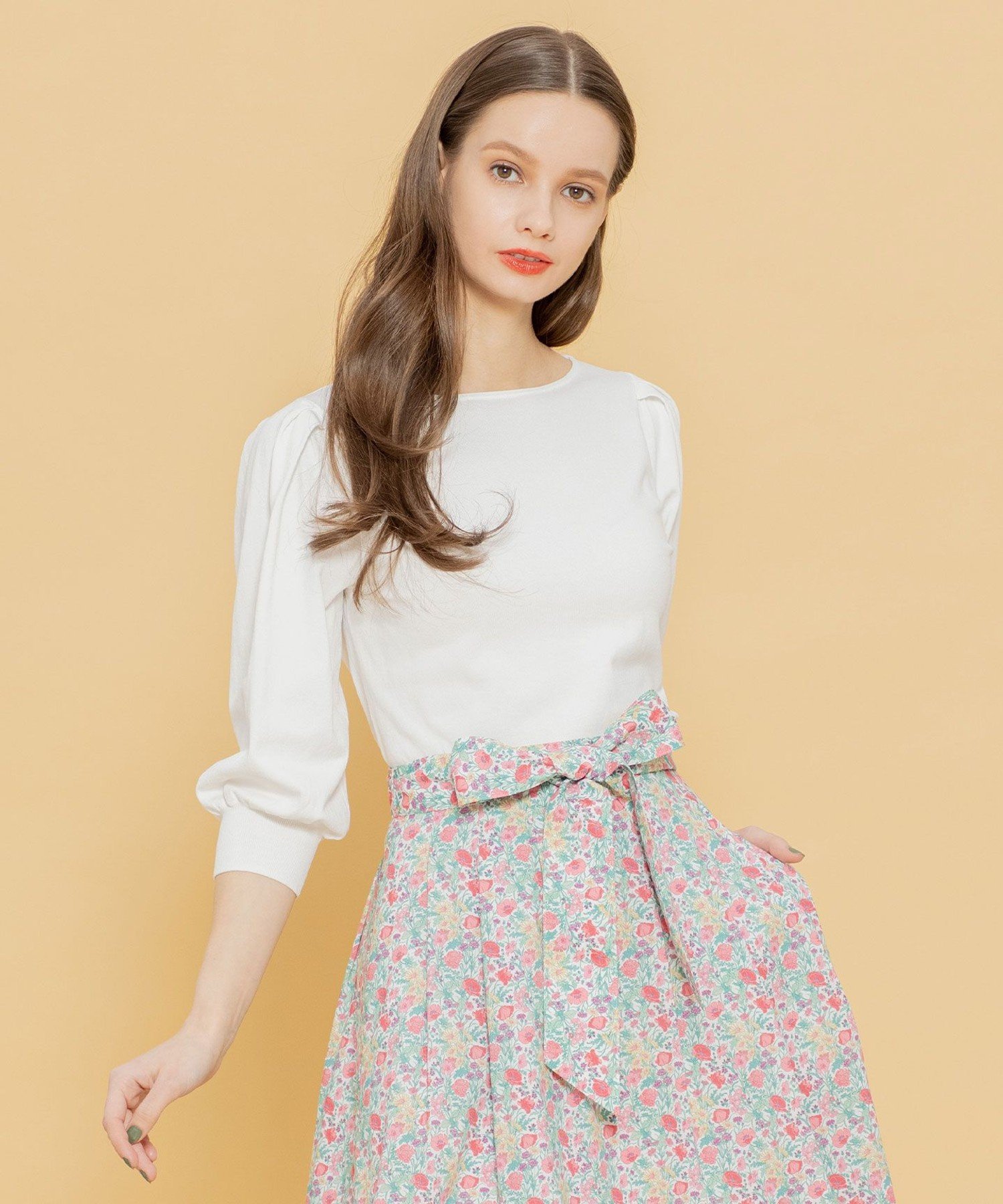 TOCCA 【洗える!】VOYZGE プルオーバー トッカ トップス ニット ホワイト ブルー ネイビー【送料無料】のサムネイル