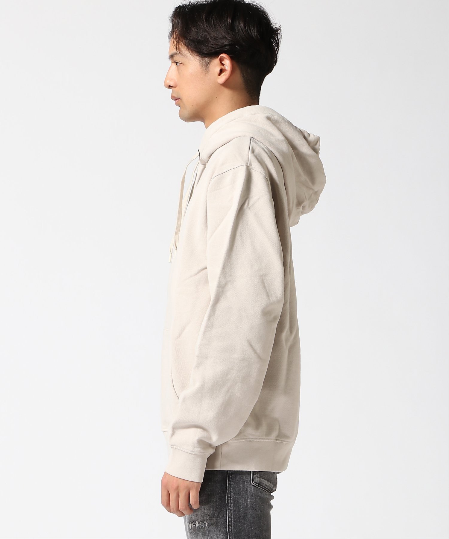 【SALE／70%OFF】REPLAY (M)Replay eighty one プリントフーディーパーカー リプレイ トップス パーカー・フーディー ブラウン ベージュ【送料無料】