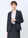 【SALE/20%OFF】m.f.editorial ウール混組織柄 1ボタンジャケット(セットアップ可能) レディース セットアップ スーツ ジャケット ビジ...