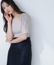 NATURAL BEAUTY BASIC シアーレイヤードタックスリーブニット ナチュラルビューティベーシック トップス ニット グレー ブラック ホワイト グリーン