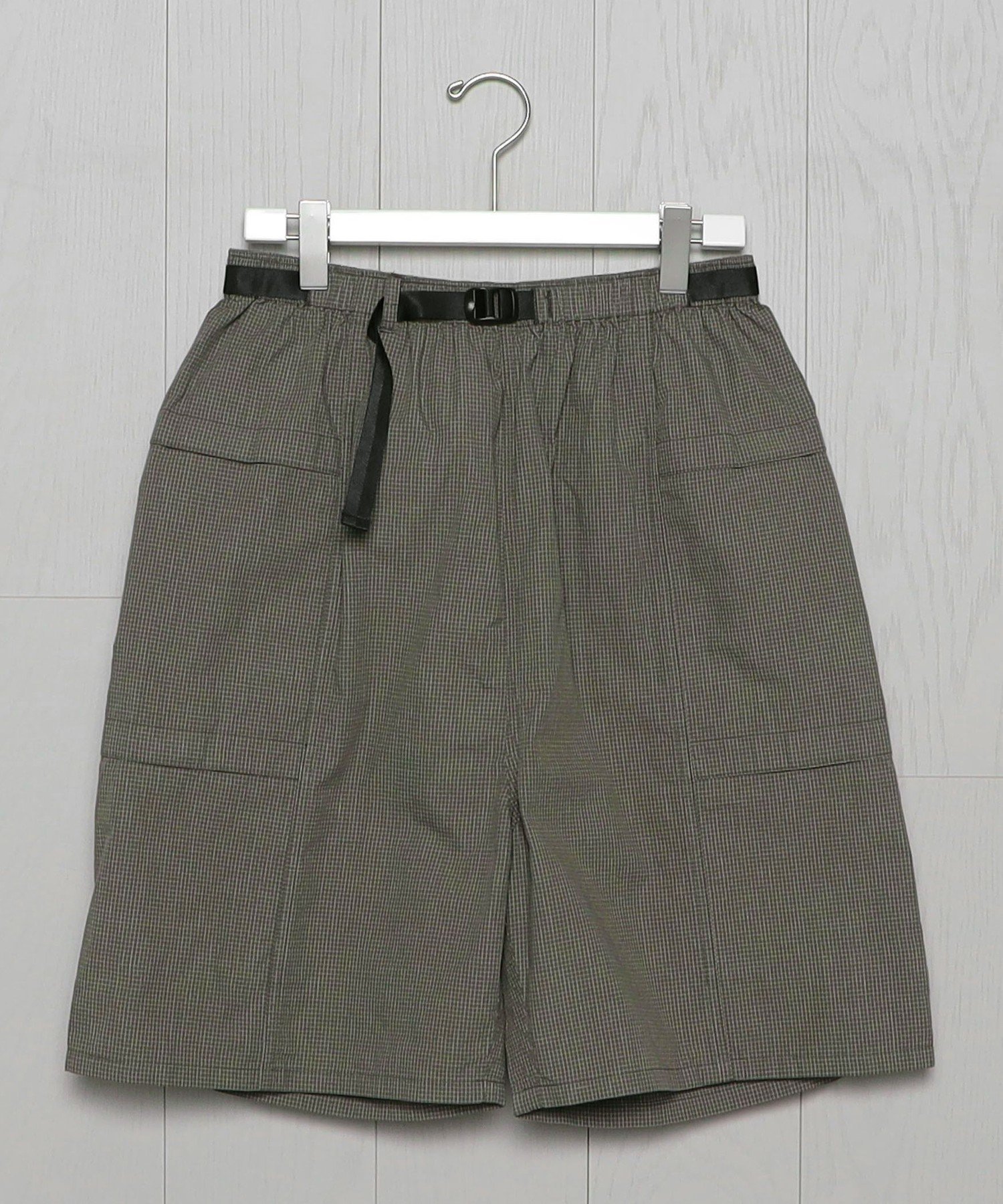 【SALE／60%OFF】BEAUTY&YOUTH UNITED ARROWS ＜koti BEAUTY&YOUTH＞GRID CHECK RIVER SHORT PANTS/パンツ ユナイテッドアローズ アウトレット パンツ その他のパンツ カーキ ブラック【送料無料】