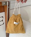【SALE/10%OFF】Pochi Pouch Pochi Pouch/(W)コーデュロイ 巾着 ミニ ポーチ チェルカ 財布・ポーチ・ケース ポーチ パープ...