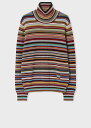 Paul Smith シグネチャーストライプ タートルネックニット ポール・スミス トップス ニット【送料無料】