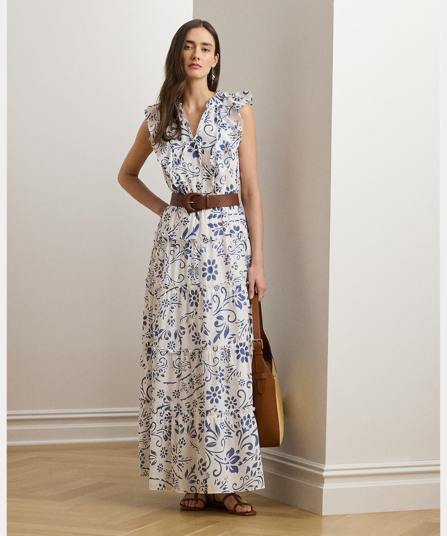 新作セール Ralph lauren 美ライン パーティドレス マキシ 花柄 楽天市場】ラルフローレン ワンピース(着丈(スカート