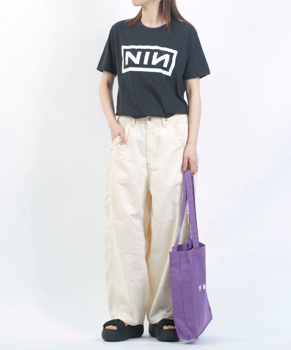 THRIFTY LOOK スリフティールック nine inch nails ブルーコムブルー トップス カットソー・Tシャツ ブラック【送料無料】