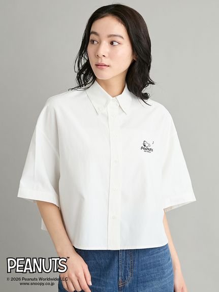 Mila Owen 【PEANUTS RECORDS】ボタンダウン短丈シャツ ミラオーウェン トップス シャツ・ブラウス ピンク ホワイト【送料無料】 stylife-15646575 Rakuten Fashion パッケージ画像
