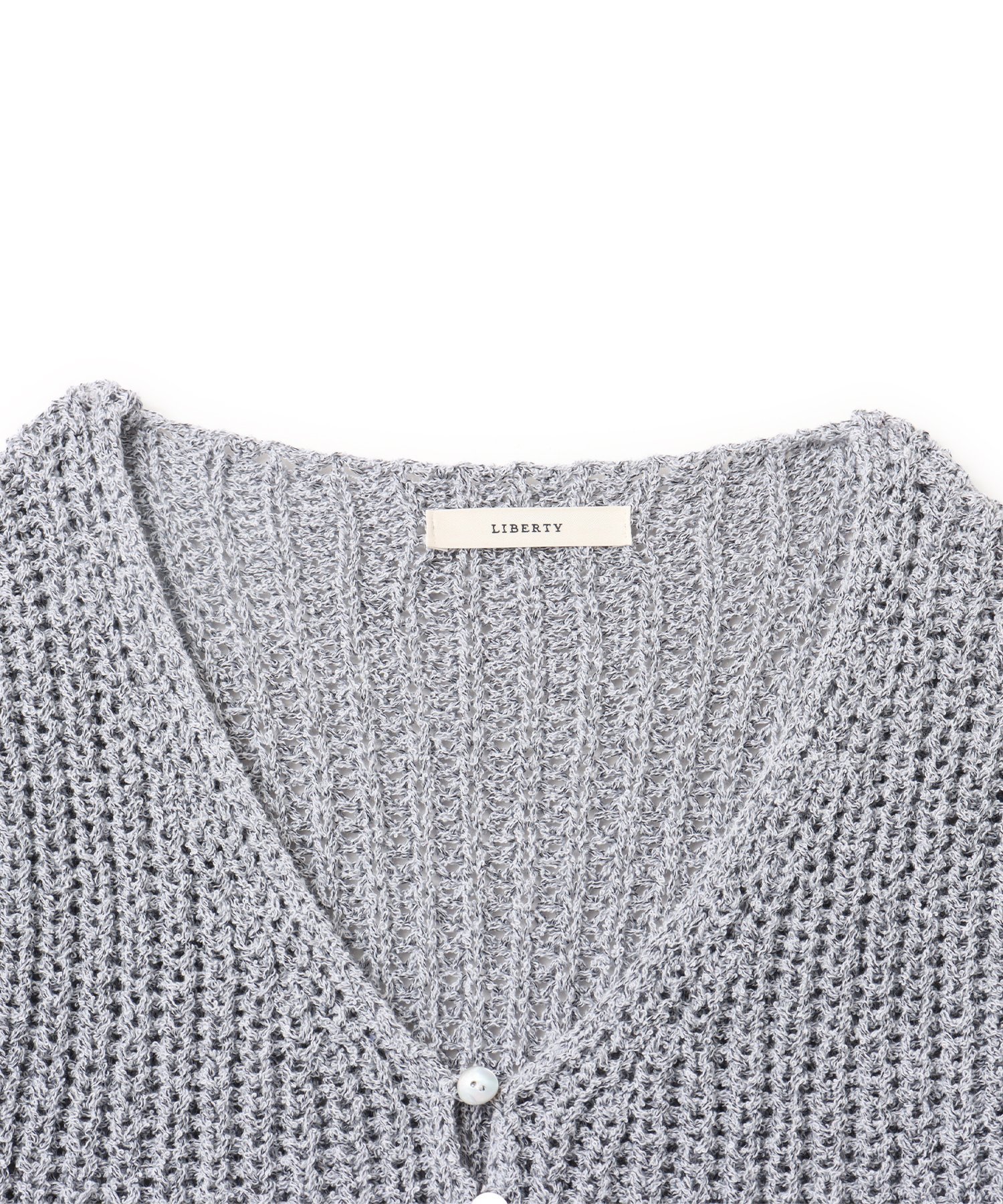 atmos pink atmos pink Summer Knit Cardigan BLUE GRAY アトモス トップス ニット グレー