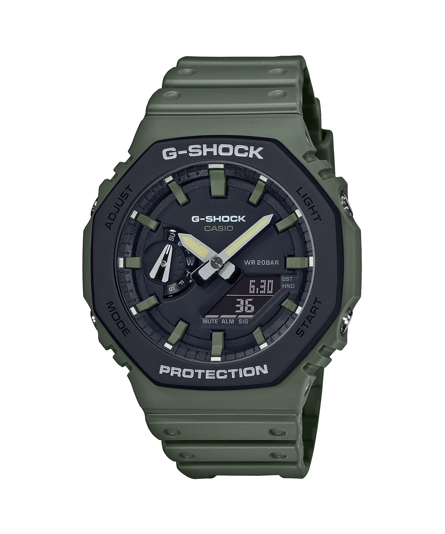 G-SHOCK Utility Color ユーティリティ・カラー / GA-2110SU-3AJF / カーボンコアガード / カシオ ブリッジ アクセサリー・腕時計 腕時計 グリーン【送料無料】