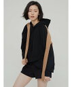 SALE 67%OFF GAP W クロスパーカー ギャップ トップス パーカー・フーディー ブラック グレー ピンク