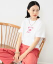 BEAMS BOY 【受注生産商品】BEAMS BOY / HEART ロゴ Tシャツ ビームス ウイメン トップス カットソー・Tシャツ ホワイト ブラック パープル【送料無料】