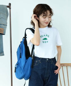 BEAMS BOY 【受注生産商品】BEAMS BOY / HEART ロゴ Tシャツ ビームス ウイメン トップス カットソー・Tシャツ ホワイト ブラック パープル【送料無料】