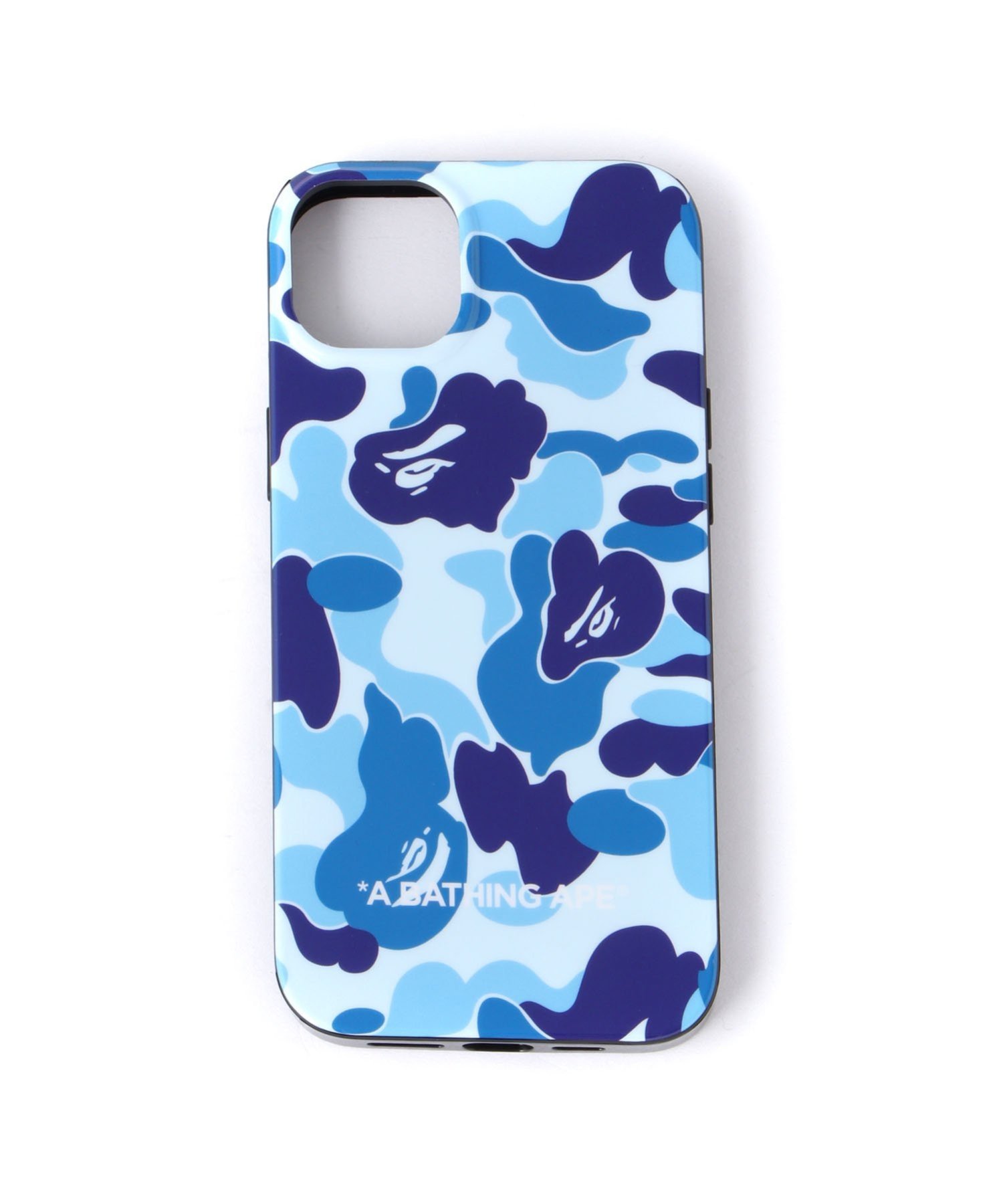 A BATHING APE ABC CAMO IPHONE 14 PLUS CASE M ア ベイシング エイプ スマホグッズ・オーディオ機器 スマホ・タブレット・PCケース/カバー ブルー【送料無料】