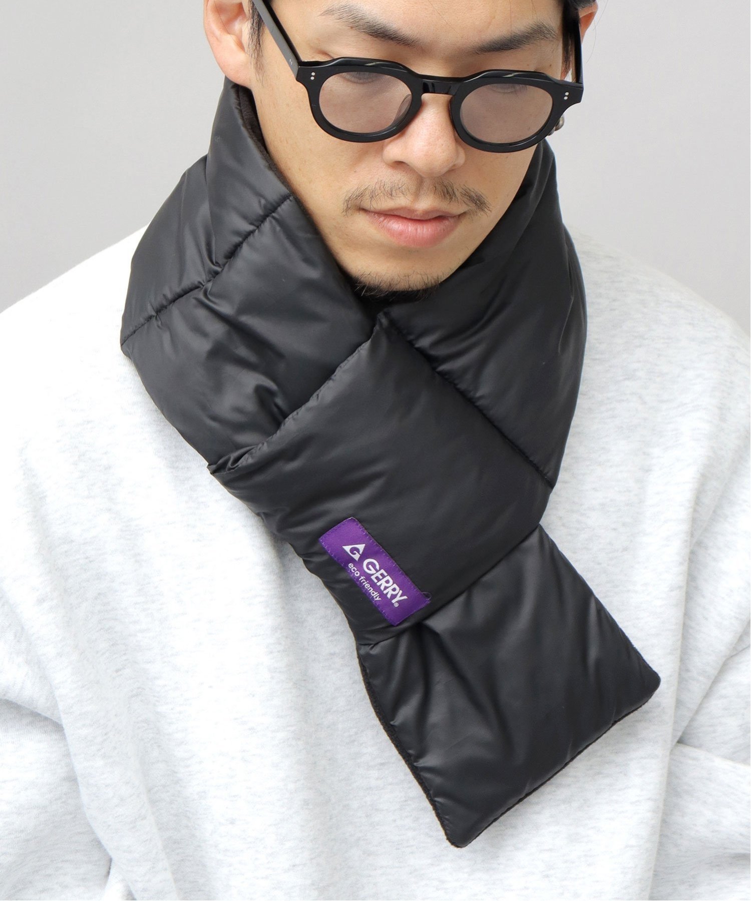 GERRY REPREVE 差し込み 中綿マフラー ダウンマフラー ネックウォーマー エー.エム.エス. ファッション雑貨 マフラー・ストール・ネックウォーマー ブラック グレー カーキのサムネイル