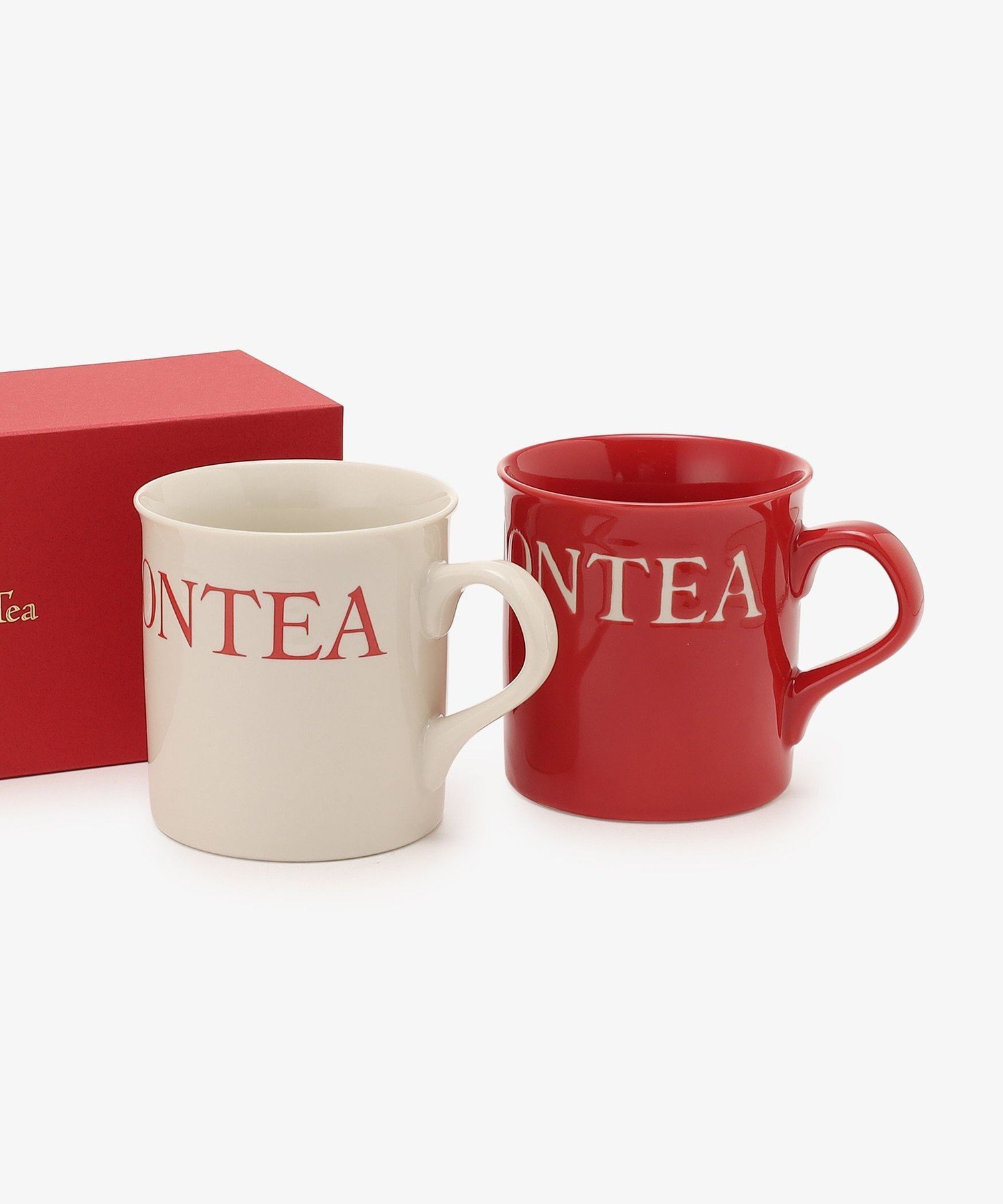 【SALE／10%OFF】Afternoon Tea LIVING ロゴマグカップペアセット アフタヌーンティー・リビング 食器・調理器具・キッチン用品 グラス・マグカップ・タンブラー レッド【送料無料】のサムネイル