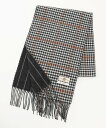 J.PRESS リバーシブル カシミヤマフラー チェック*ストライプ ジェイプレス ファッション雑貨 マフラー・ストール・ネックウォーマー ブラウン ネイビー【送料無料】