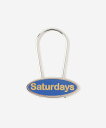 Saturdays NYC Patch Logo Key Ring サタデーズ ニューヨークシティ ファッション雑貨 チャーム・キーチェーン ブルー ブラック