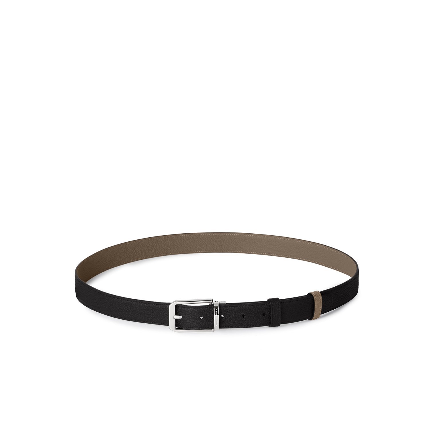BONAVENTURA リバーシブル スクエアカットバックル ベルト ボッタラート * ボッタラートレザー ボナベンチュラ ファッション雑貨 ベルト ブラック【送料無料】