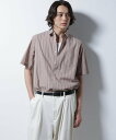 【SALE/30%OFF】NANO universe 「ICE FLOW LINEN」バリエーションシャツ 半袖 ナノユニバース トップス シャツ・ブラウス ブルー ベージュ ホワイト【送料無料】