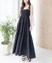 【SALE/20%OFF】clear レースリボンキャミロングワンピ クリア ワンピース・ドレス ワンピース ブラック