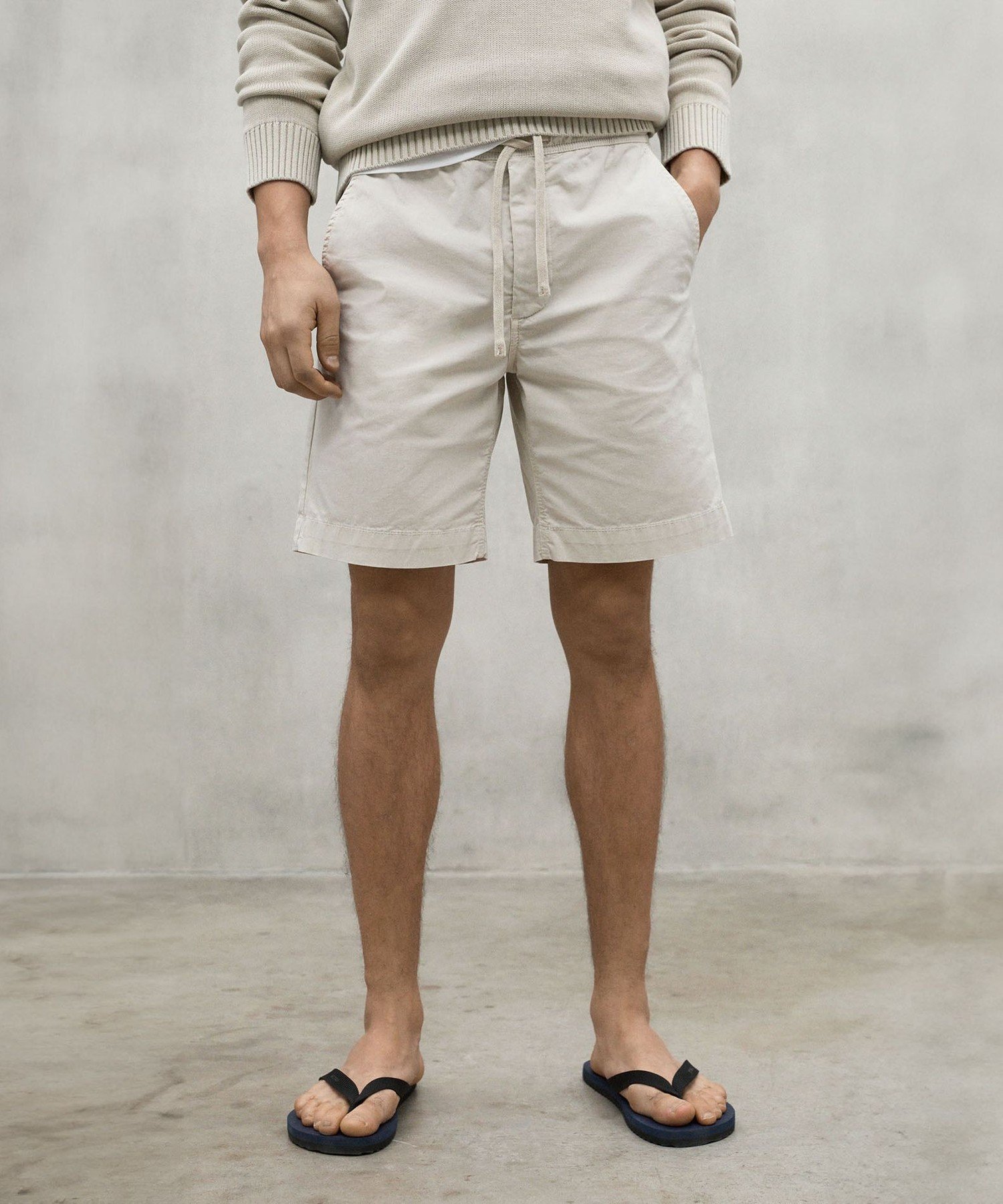 ETHIC ショートパンツ / ETHICALF SHORTS MAN エコアルフ パンツ その他のパンツ ホワイト グレー ベージュ