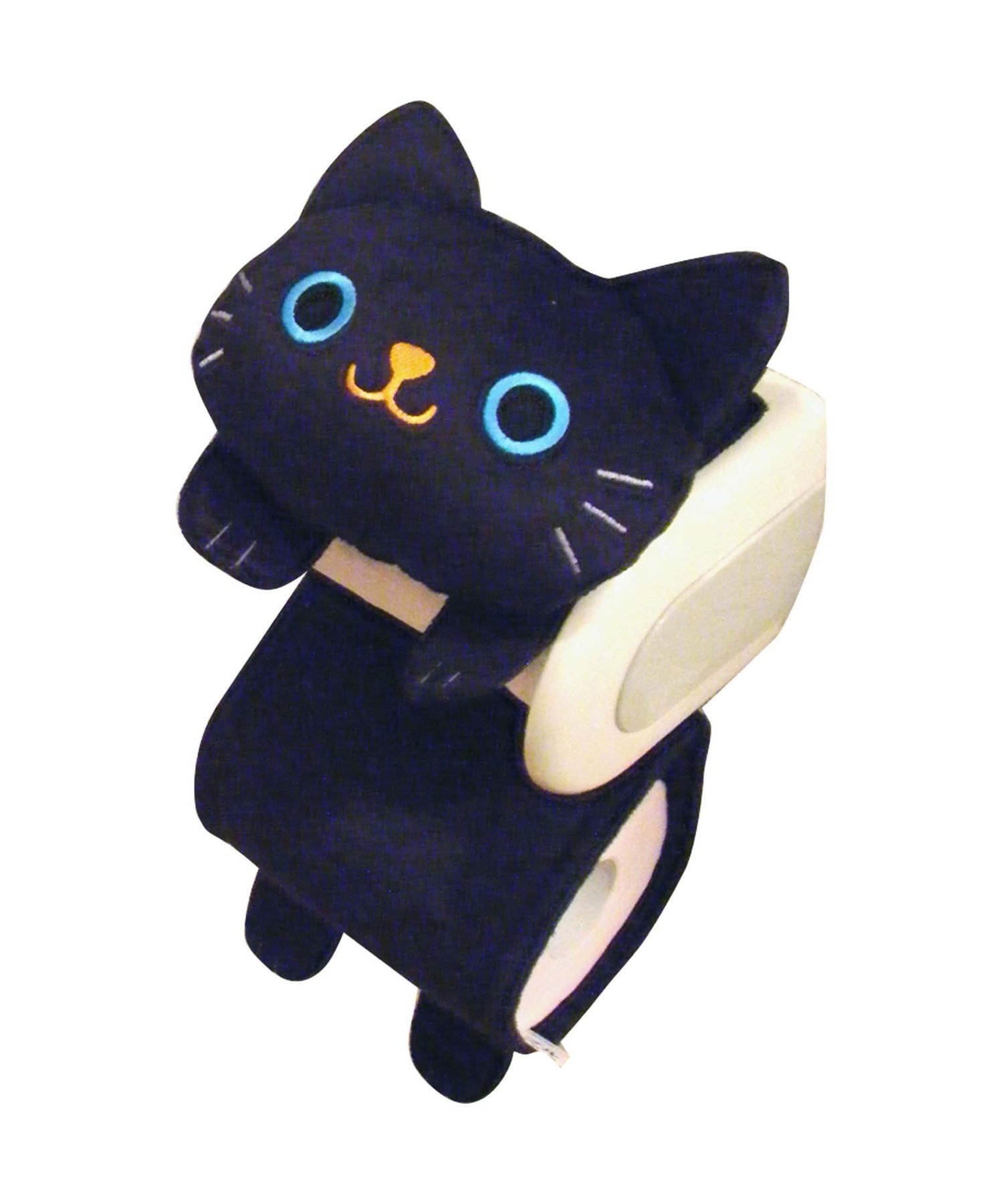 BACKYARD FAMILY ねこのロールペーパーホルダー #me01 ローラ インテリア・生活雑貨 トイレ用品・バス..