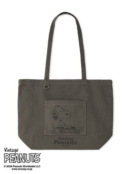 Mila Owen 【PEANUTS RECORDS】キャンバストートバッグ ミラオーウェン バッグ トートバッグ レッド【送料無料】 stylife-15646542 Rakuten Fashion パッケージ画像