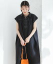 アーバンリサーチ ワンピース 【SALE／30%OFF】URBAN RESEARCH ROSSO ELY LACEUP A-LINE ONEPIECE アーバンリサーチロッソ ワンピース・ドレス ワンピース ブラック ベージュ【送料無料】