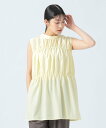 BEAMS HEART WOMEN ノースリーブ ティアードチュニック ビームス ハート トップス シャツ・ブラウス ホワイト イエロー オレンジ ブラック【送料無料】(4)