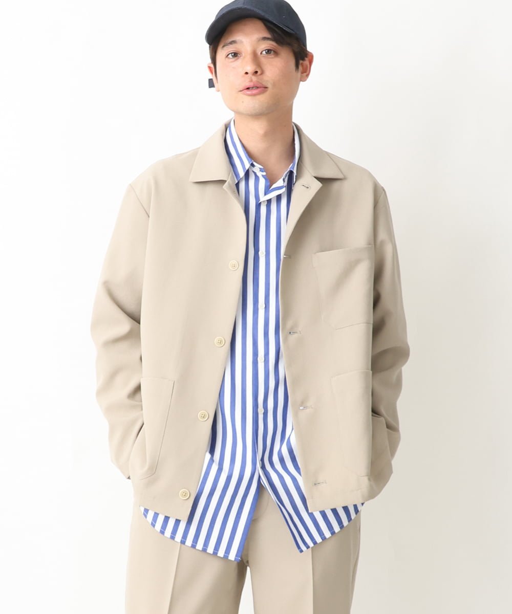 a.v.v（アー・ヴェ・ヴェ）【シワになりにくい】リライトカバーオール(セットアップ可)◆【イージーケア／洗濯機で洗える／シワになりにくい／毛玉になりにくい】リライトシリーズ！4つの多機能素材を使用したこだわりの詰まったカバーオール◆【デザイン】「リラックス」＋「ライトな着心地」にこだわったリライトシリーズのカバーオール。身幅にゆとりのあるワイドシルエットで、羽織るだけで大人のリラックススタイルになるこれからの季節にぴったりの一枚です。実用性のある3ポケットでミニマムなデザインのため、シャツやカットソー合わせなど様々なアイテムに合わせられる万能さがポイントです。同素材のボトムとのセットアップスタイルもオススメです。【素材】微光沢のきれいめ見えするポリエステル100％の軽い素材を使用。特長として毛玉やシワになりにくく、サラッとしたドライタッチな肌触りの良さ。イージーケア、気軽にご自宅で洗濯機洗いができる。ストレッチありで動きやすい多機能素材を使用しているため春から初夏にかけての季節、快適に過ごすことができます【スタイリング】羽織りとしてシンプルにカットソーやシャツあわせがオススメ。ボトムは同素材のパンツ合わせで同色のセットアップコーディネートがまとまりがありトレンド感が満載です。きれい目スタイルであればスラックス合わせ、カジュアルスタイルであればゆとりのあるパンツとあわせるとバランスが良いコーディネートができます。※同素材ボトム：KHLFV17059----------------透け感：なし裏地：なし伸縮性：あり光沢感：ややあり生地の厚さ：普通----------------≪お気に入り登録機能の使い方≫■商品のお気に入り登録（ハートマークをクリック）再入荷通知や値下げ等、お得なご案内を受けることができます。----------------※お使いの液晶環境により、色味が多少異なる場合がございます。予めご了承ください。※サンプルにて撮影しておりますため、お届けの商品と仕様が若干異なる場合がございます。予めご了承ください。型番：KHJFV17089-82-046 KD8651【採寸】サイズ着丈身幅肩幅そで丈M70cm59.5cm47cm57.7cmL72cm61.5cm48.4cm59cm商品のサイズについて【商品詳細】中国素材：ポリエステル 100%サイズ：M、L洗濯機洗い可｜石油系ドライクリーニング｜ウェットクリーニング※画面上と実物では多少色具合が異なって見える場合もございます。ご了承ください。商品のカラーについて 【予約商品について】 ※「先行予約販売中」「予約販売中」をご注文の際は予約商品についてをご確認ください。■重要なお知らせ※ 当店では、ギフト配送サービス及びラッピングサービスを行っておりません。ラッピング・ギフト配送について同時に複数の商品を注文された場合メーカー希望小売価格についてご利用ガイドa.v.v（アー・ヴェ・ヴェ）【シワになりにくい】リライトカバーオール(セットアップ可)◆【イージーケア／洗濯機で洗える／シワになりにくい／毛玉になりにくい】リライトシリーズ！4つの多機能素材を使用したこだわりの詰まったカバーオール◆【デザイン】「リラックス」＋「ライトな着心地」にこだわったリライトシリーズのカバーオール。身幅にゆとりのあるワイドシルエットで、羽織るだけで大人のリラックススタイルになるこれからの季節にぴったりの一枚です。実用性のある3ポケットでミニマムなデザインのため、シャツやカットソー合わせなど様々なアイテムに合わせられる万能さがポイントです。同素材のボトムとのセットアップスタイルもオススメです。【素材】微光沢のきれいめ見えするポリエステル100％の軽い素材を使用。特長として毛玉やシワになりにくく、サラッとしたドライタッチな肌触りの良さ。イージーケア、気軽にご自宅で洗濯機洗いができる。ストレッチありで動きやすい多機能素材を使用しているため春から初夏にかけての季節、快適に過ごすことができます【スタイリング】羽織りとしてシンプルにカットソーやシャツあわせがオススメ。ボトムは同素材のパンツ合わせで同色のセットアップコーディネートがまとまりがありトレンド感が満載です。きれい目スタイルであればスラックス合わせ、カジュアルスタイルであればゆとりのあるパンツとあわせるとバランスが良いコーディネートができます。※同素材ボトム：KHLFV17059----------------透け感：なし裏地：なし伸縮性：あり光沢感：ややあり生地の厚さ：普通----------------≪お気に入り登録機能の使い方≫■商品のお気に入り登録（ハートマークをクリック）再入荷通知や値下げ等、お得なご案内を受けることができます。----------------※お使いの液晶環境により、色味が多少異なる場合がございます。予めご了承ください。※サンプルにて撮影しておりますため、お届けの商品と仕様が若干異なる場合がございます。予めご了承ください。型番：KHJFV17089-82-046 KD8651【採寸】サイズ着丈身幅肩幅そで丈M70cm59.5cm47cm57.7cmL72cm61.5cm48.4cm59cm商品のサイズについて【商品詳細】中国素材：ポリエステル 100%サイズ：M、L洗濯機洗い可｜石油系ドライクリーニング｜ウェットクリーニング※画面上と実物では多少色具合が異なって見える場合もございます。ご了承ください。商品のカラーについて