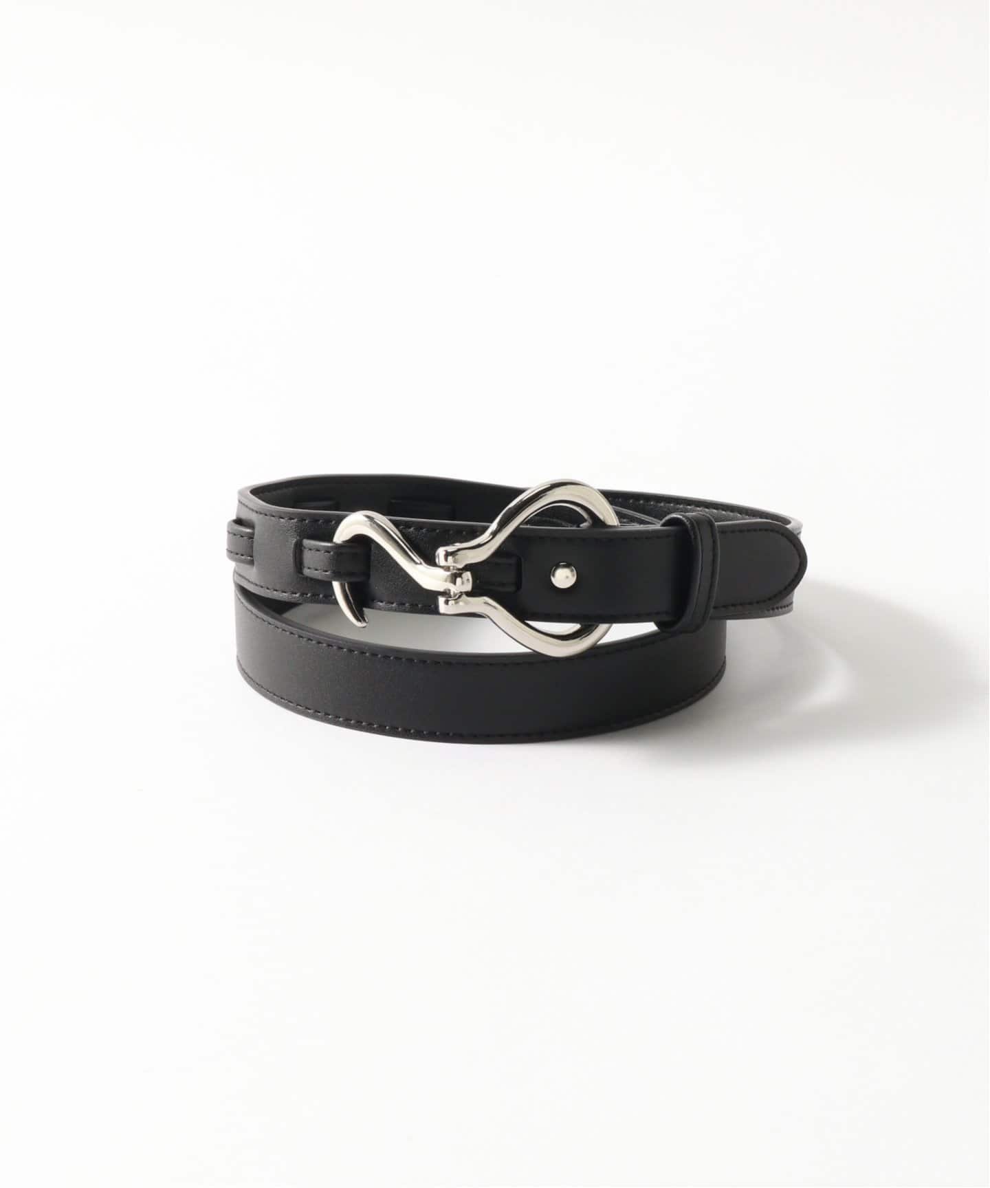 B.C STOCK INHERIT HOOK BELT ベーセーストック ファッション雑貨 ベルト ブラック【送料無料】
