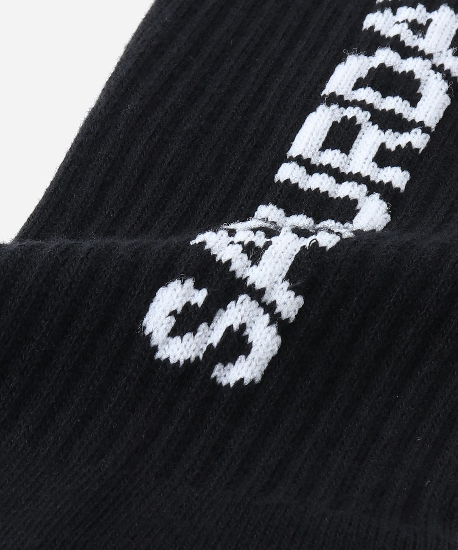 Saturdays NYC LOGO SOCK サタデーズ　ニューヨークシティ 靴下・レッグウェア 靴下 ホワイト ブラック