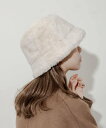 【SALE/50%OFF】SMELLY ファーバケットハット スメリー 帽子 ハット ブルー ブラック