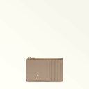 FURLA 【公式】FURLA CAMELIA M ZIPPED CARD CASE フルラ 財布・ポーチ・ケース 名刺入れ・カードケース グレー【送料無料】